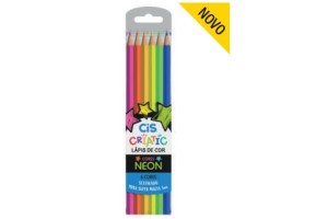 LAPIS DE COR CIS NEON CX COM 6 CORES