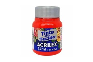 TINTA PARA TECIDO ACRILEX 37 ML VERMELHO FOGO