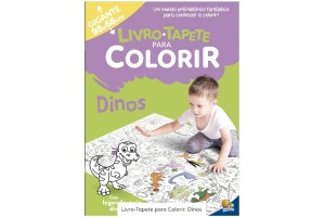LIVRO-TAPETE PARA COLORIR: DINOS