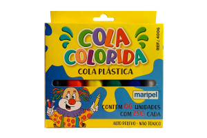 COLA COLORIDA MARIPEL CX COM 6 UNI