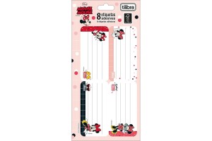 ETIQUETA ADESIVA TILIBRA MINNIE COM 8 UNIDADES
